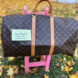 Authentic Louis Vuitton Keepall 55 Bag